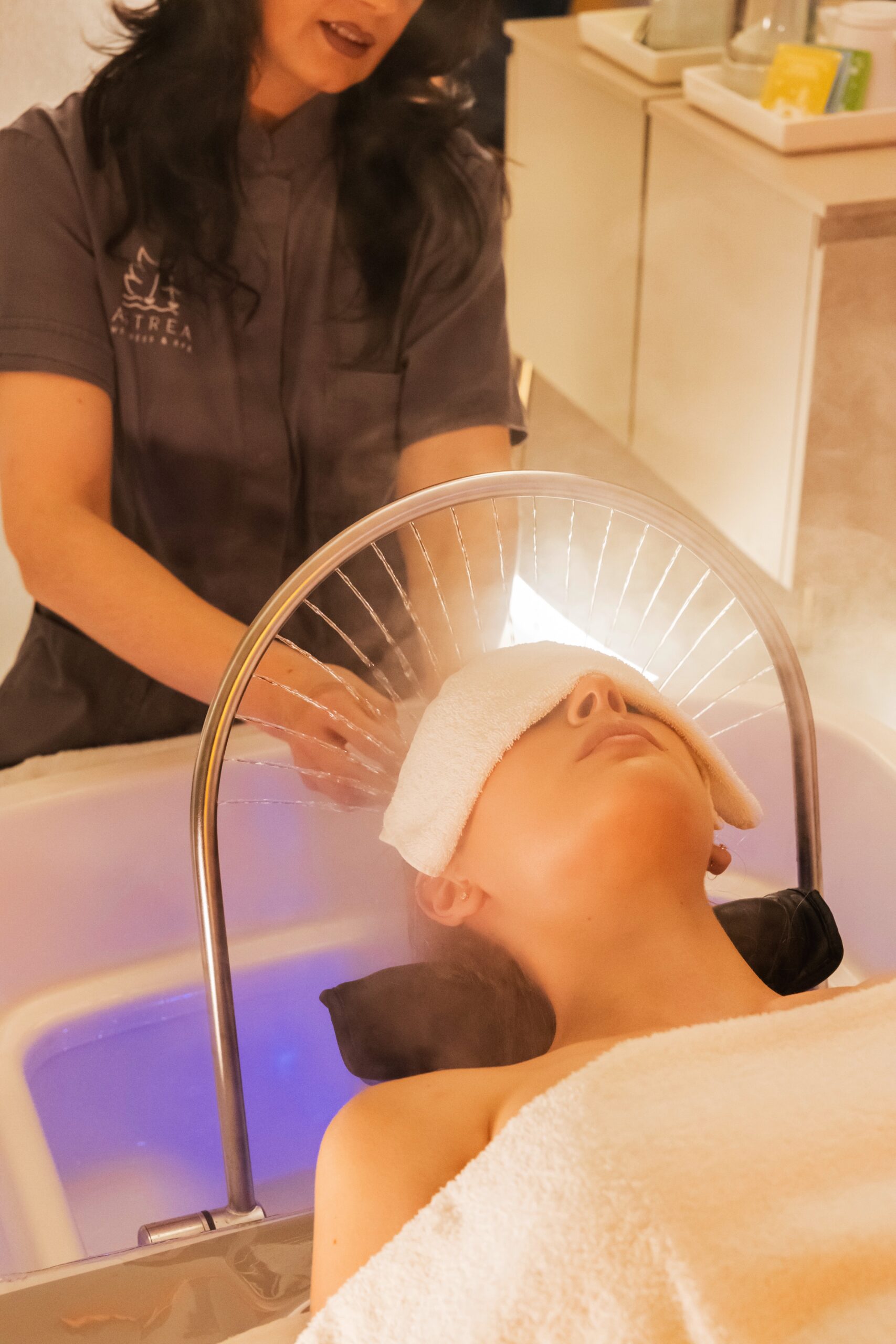 Ambiente spa rilassante con atmosfera calma